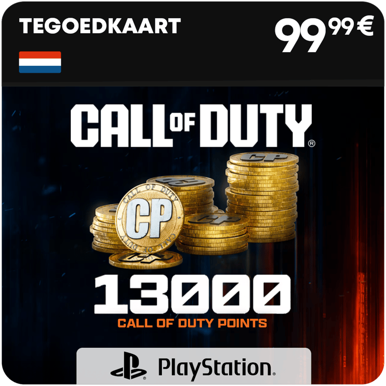 13.000 CoD points (tegoed)
