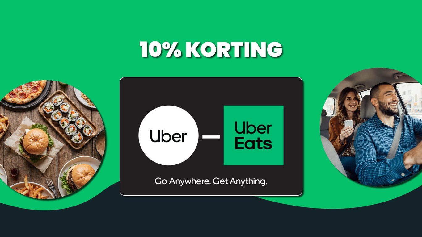 Twee weken lang 10% korting op de Uber cadeaukaart!