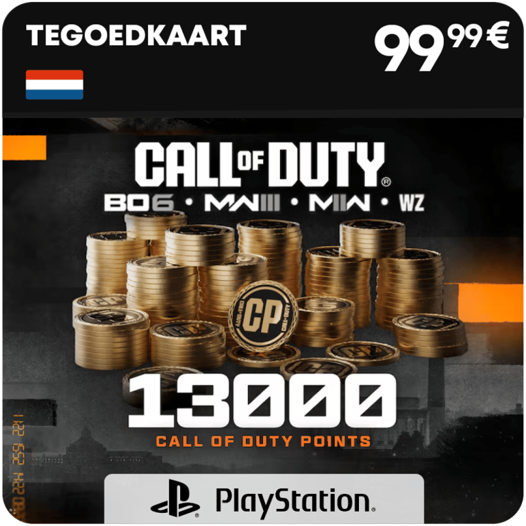 13.000 CoD points (tegoed)