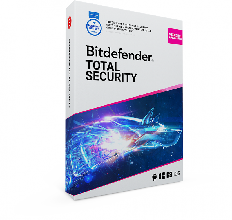 Bitdefender Total Security 2022 | 10 apparaten | 2 jaar