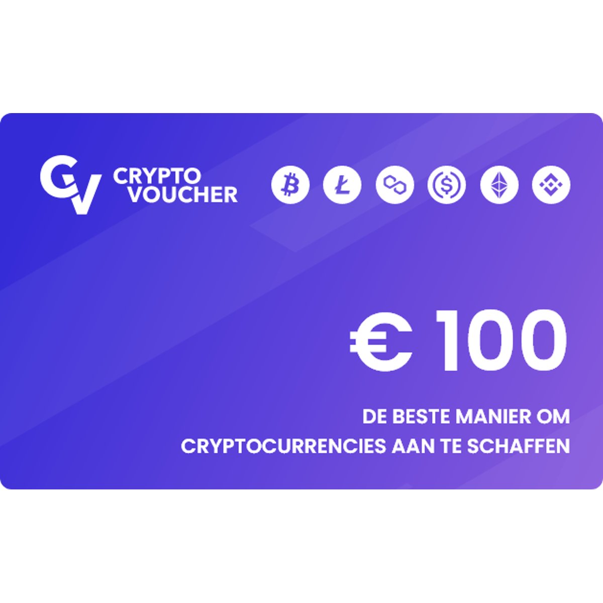 Crypto Voucher €100 kopen? Direct geleverd