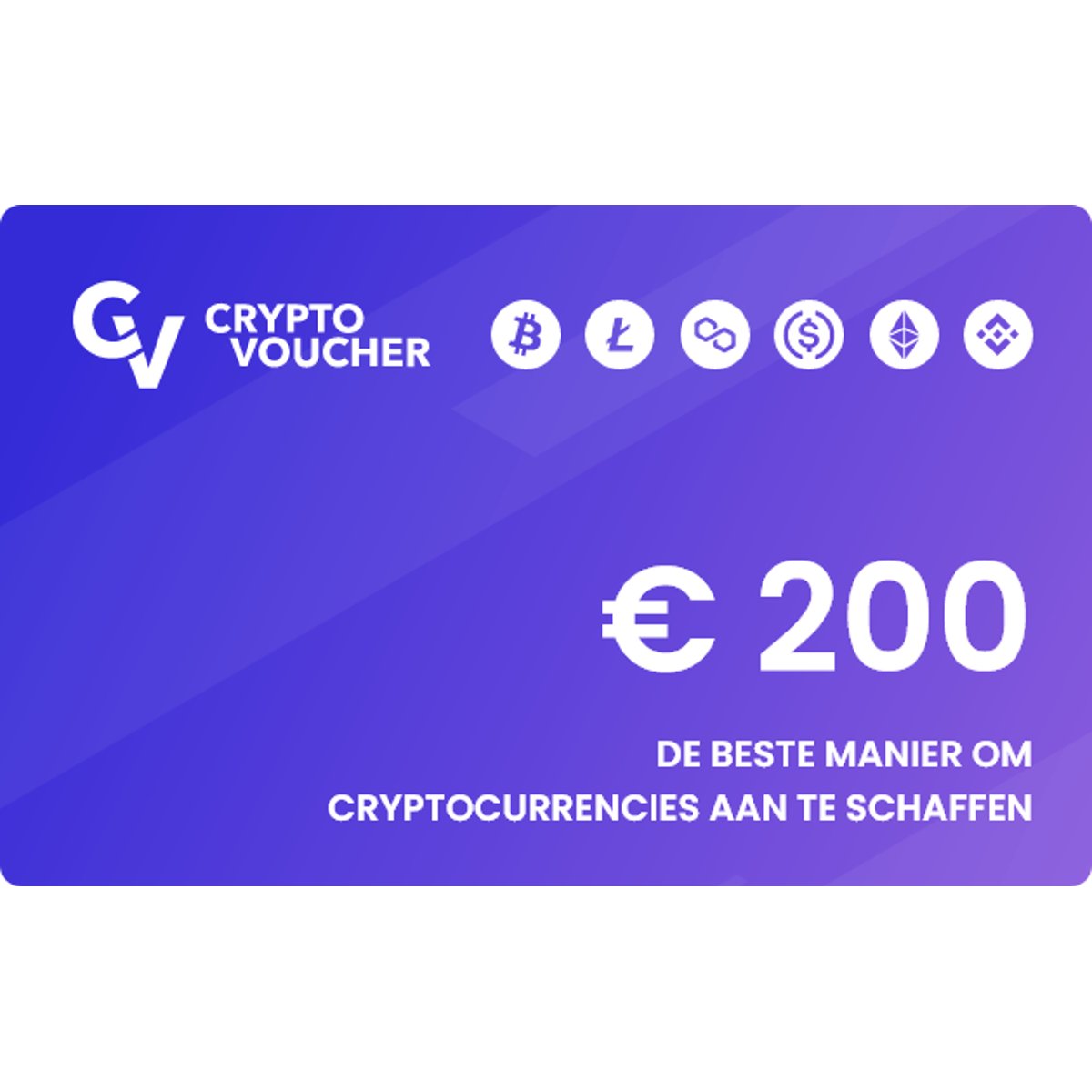 Crypto Voucher €200 code kopen? Direct geleverd