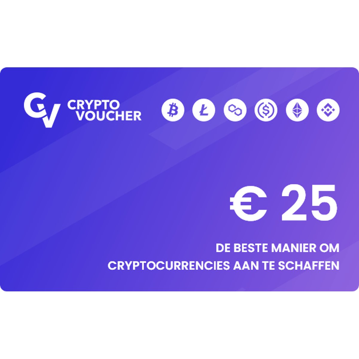 Crypto Voucher €25 kopen? Direct geleverd