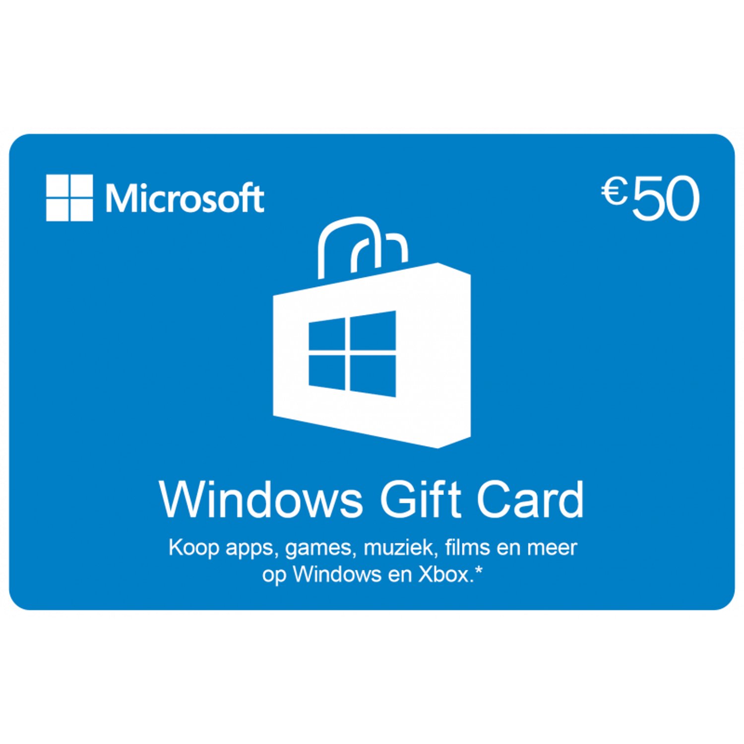 Windows Gift Card €50 kopen? Direct geleverd