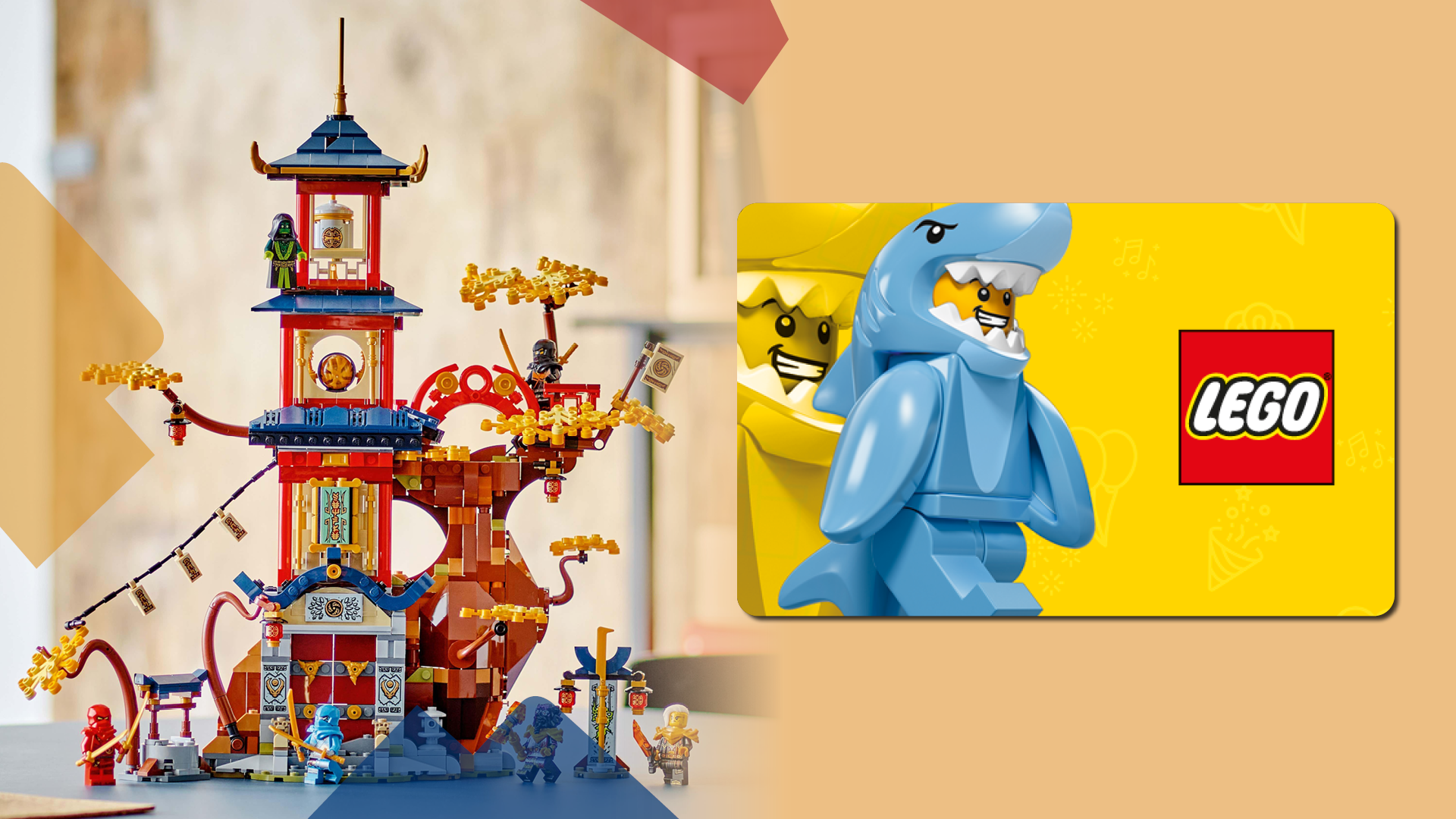 De LEGO cadeaukaart is nu te koop bij KaartDirect!