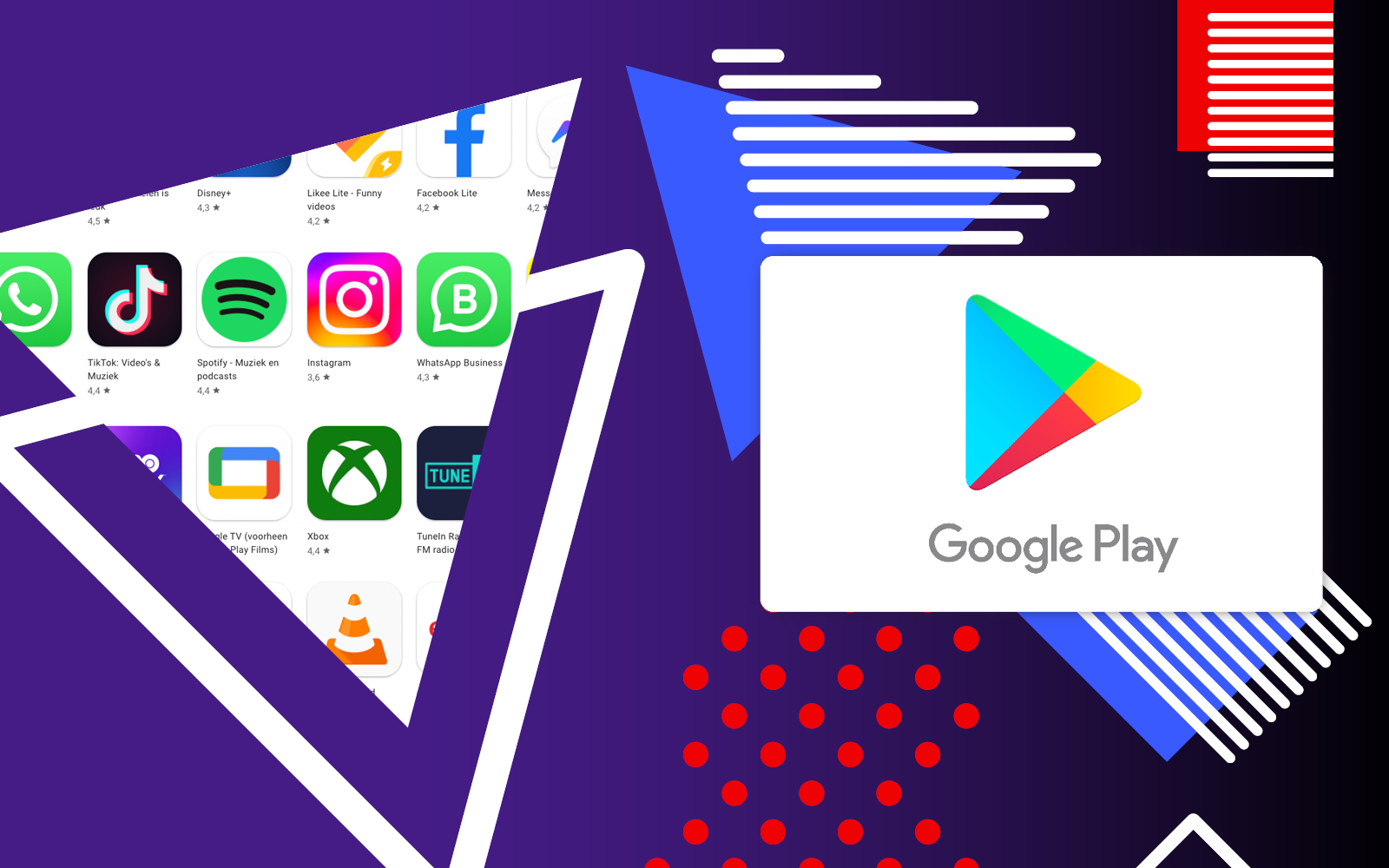 Google Play cadeaukaart bij KaartDirect