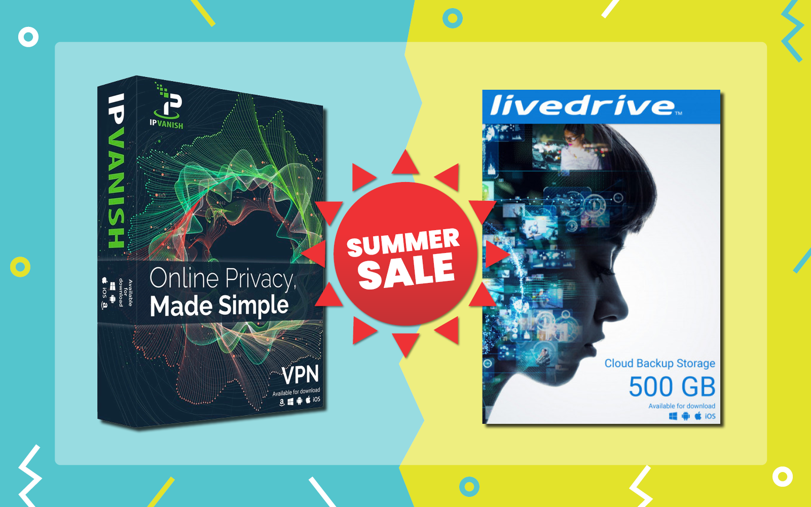 IPVanish & Livedrive Summer Sale bij KaartDirect