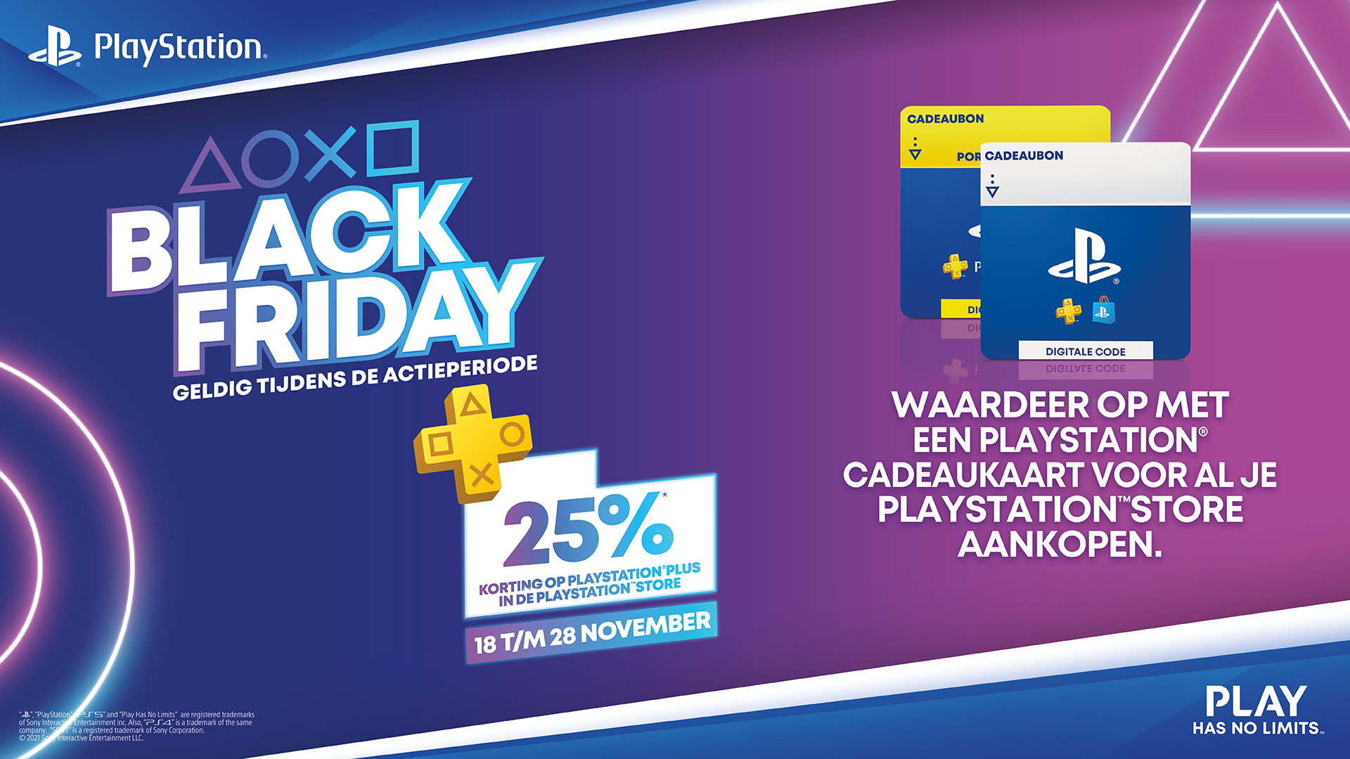 PlayStation Plus aanbieding tijdens Black Friday 2022