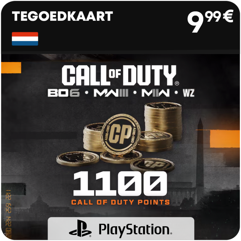 1100 CoD points (tegoed)