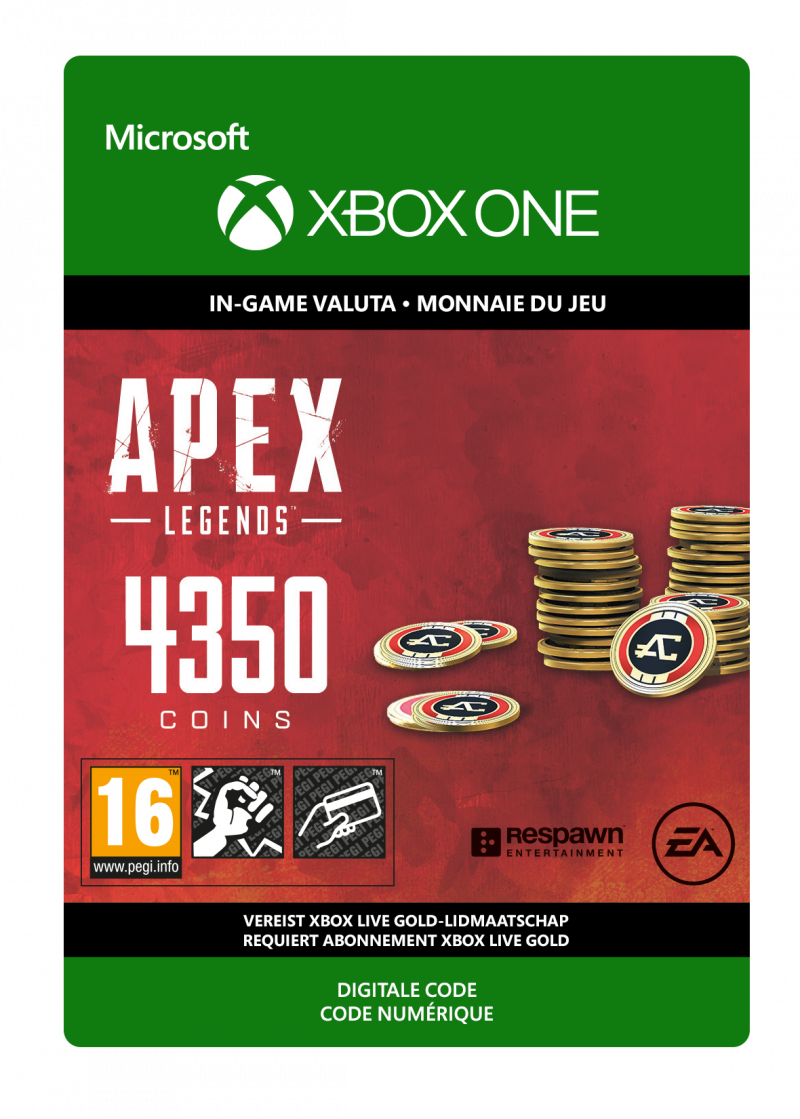 4350 Apex Legends Coins voor Xbox kopen? | KaartDirect.nl