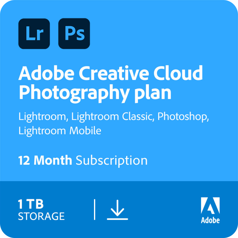 Adobe Creative Cloud Photography Plan 1TB | 1 jaar