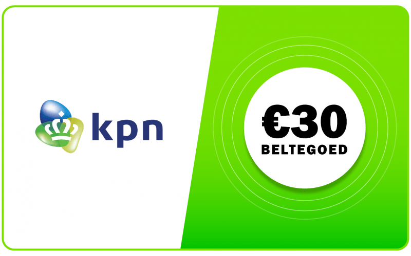 KPN - Carte SIM prépayée avec un crédit de 10 €