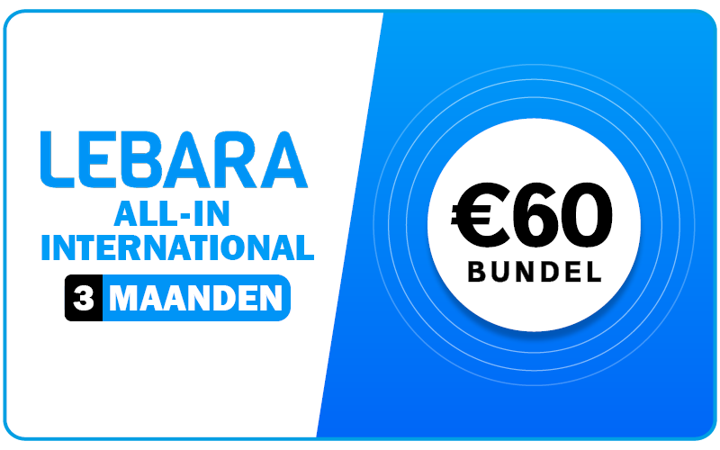 Lebara All-in International €60 (3 maanden)