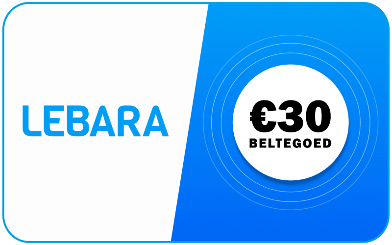 Lebara €30 prepaid kopen? Direct geleverd KaartDirect
