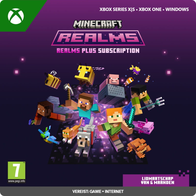 Minecraft Realms Plus - 6 maanden