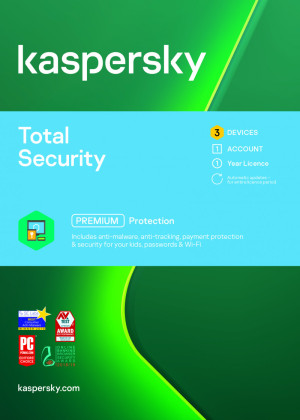 Kaspersky Total Security | 3 apparaten | 1 jaar