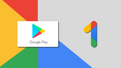 Google One met een Google Play card kopen