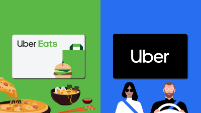 Betalen voor Uber en Uber Eats met een gift card