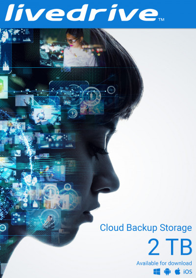 Livedrive Cloud Backup 2TB | 5 mobiele apparaten - 2 PCs/MACs | 1 jaar