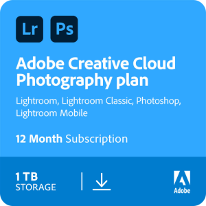 Adobe Creative Cloud Photography Plan 1TB | 1 jaar