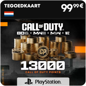 13.000 CoD points (tegoed)