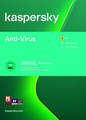 Kaspersky Anti-Virus | 3 Windows apparaten | 1 jaar