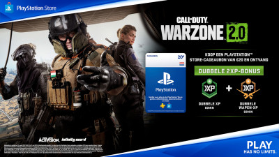 Gratis dubbele XP tokens voor Warzone 2.0 bij KaartDirect