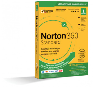 Norton 360 Standard | 1 apparaat | 1 jaar