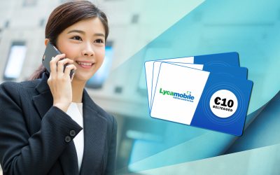 Bel, sms'en en internet voordelig met Lycamobile