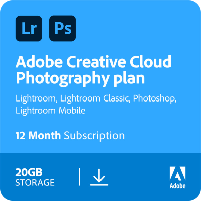 Adobe Creative Cloud Photography Plan | 1 jaar | Meertalig