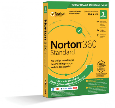 Norton 360 Standard | 1 Apparaat - 1 Jaar | Windows, Mac, iOS & Android
