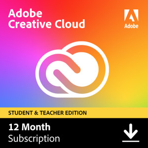 Adobe Creative Cloud (alle apps) | Student of leerkracht | 1 jaar | Engels