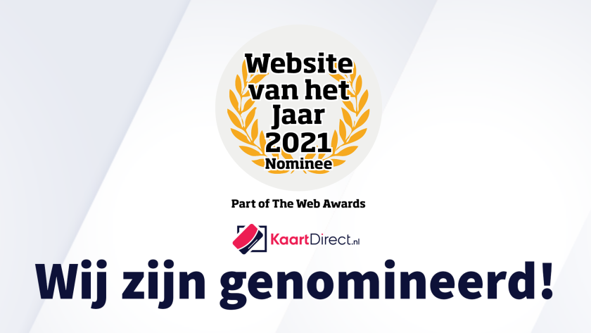 KaartDirect is genomineerd voor website van het jaar!